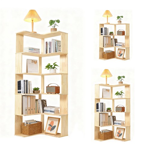 Ebenen eckregal stehend - 3/4/5,