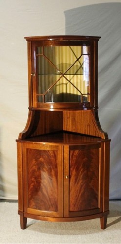 Englische eckvitrine mahagoni - englische,