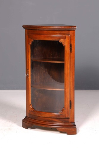 Englische eckvitrine mahagoni - eckvitrine,