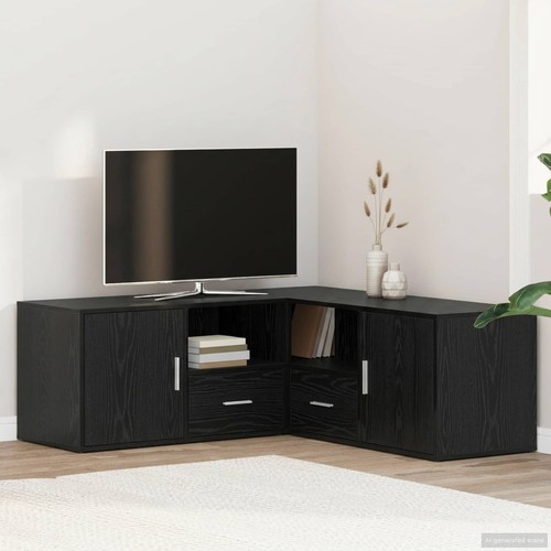 Vidaxl eckschrank schwarze - eckschrank,