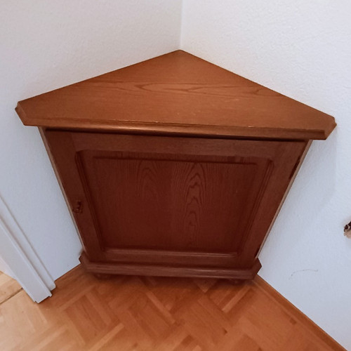 Eckschrank holz braun - holz,