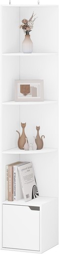 Eckschrank weiß bücherregal - eckschrank,