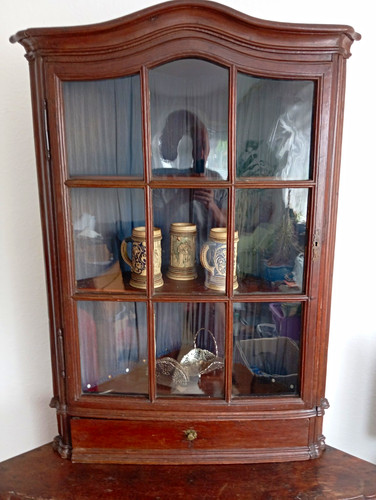 Antiker biedermeier eckschrank - antiker,